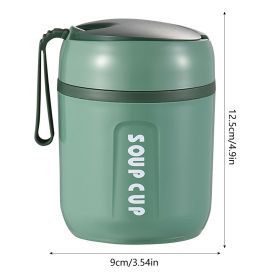 16.23oz; Food Flasks Stainless Steel Lunch Flask With Foldable Spoon Vacuum Insulated Soup Container Protable Lunch Container With Silicone Rope