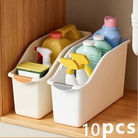 10-piece Plastic Multi-functional Storage Box Set, Perfect for Cleaning Products and Household Essentials, Storage Bins, Baskets