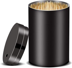 Stainless Steel Metal Toothpick Holder Dispenser