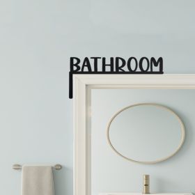 CIFbuy Custom Bathroom Door Sign Aluminum Home Decor Housewarming Gift (TikTok, Temu Pick-up Service) (Option: defaulttitle)